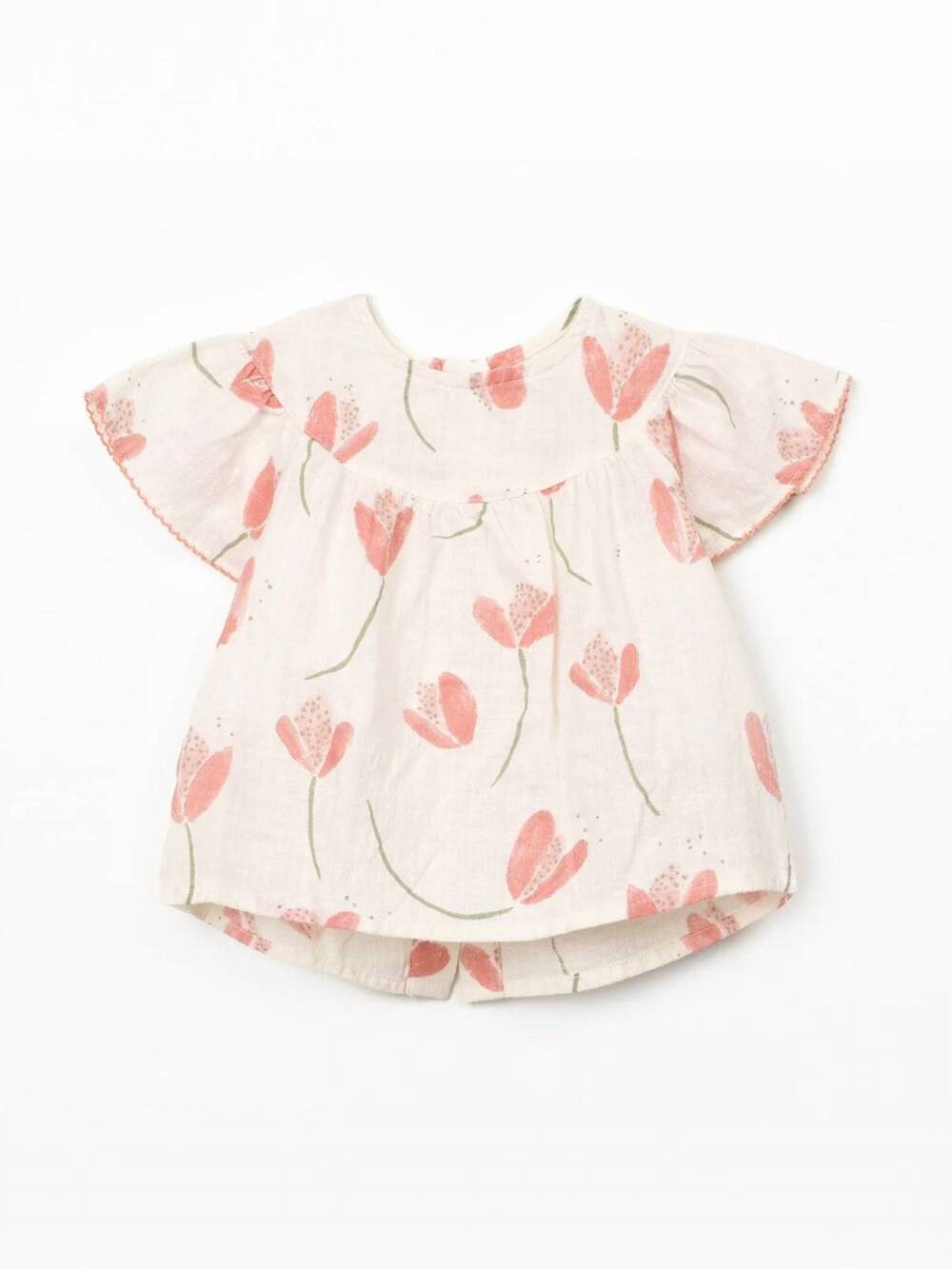 NEW PLAY UP girls tulip woven tunic in raw
